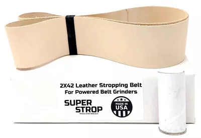 Buy 2X42 Inch Super Strop Leather Honing Strop Belt Fits 2x42 Belt Sanders • 32.99$