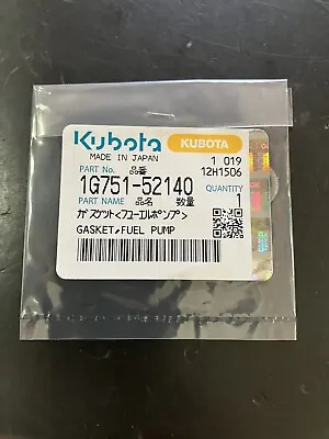 Buy Kubota OEM Fuel Pump Gasket - L And M  Series & More - Part # 1G751-52140 • 6.75$