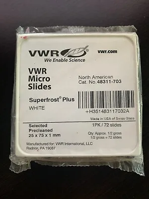 Buy VWR 48311-703 Superfrost Plus Microscope Slides - NEW • 46$