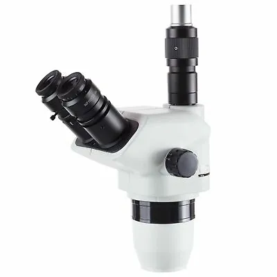 Buy AmScope 6.7X-45X Trinocular Stereo Zoom Microscope Head With Focusing Eyepieces • 607.74$
