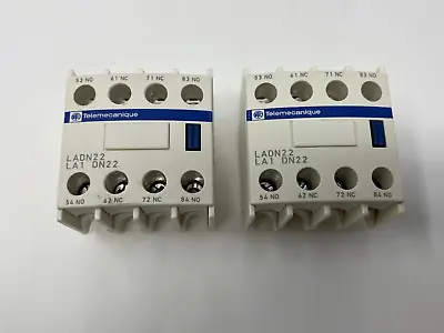 Buy 2-Schneider Electric Telemecanique LADN22 Auxiliary Contact Block • 21.73$