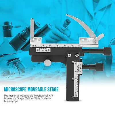 Buy Professional Attachable Mechanical X-Y Moveable Stage Caliper For Microscope • 16.36$