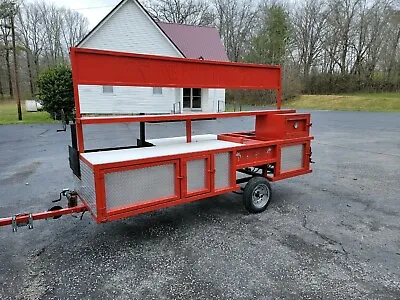 Buy OMG Grill Pro Mobile Food Cart Restaurant On Wheels Business BBQ Smoker Trailer  • 12,999$