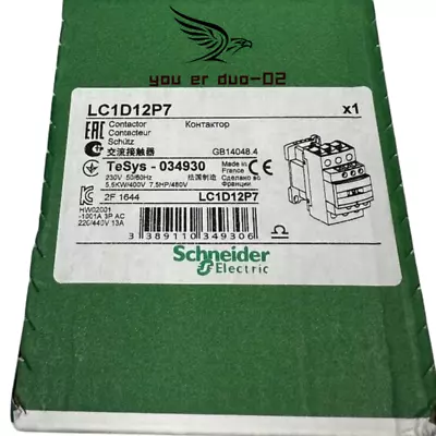 Buy 1 PC LC1D12P7 New With Box Schneider Contactor LC1-D12M7 12A 3P AC240V LC1D12P7C • 32.79$