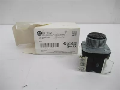 Buy Allen-Bradley 800T-A2A2 , 30mm Flush Head Momentary Push Button , 2 N.O. , Black • 21$