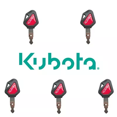 Buy 5X Kubota Ignition Keys 459A Excavator Backhoe Skid Steer Track Loader /w Logo • 10.95$