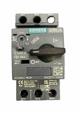 Buy 3RV2011-1HA10 Siemens MSP Class 10 Overload, 5.5-8 Amp Overload Range, Size S00 • 65.99$