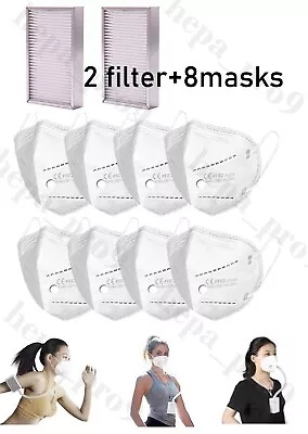 Buy 2Hepa Filters+8replacemen Pre Punched Mask  For BroadAirpro Purifying Respirator • 36.99$