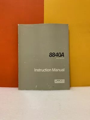 Buy Fluke 684365 8840A Multimeter Instruction Manual • 39.97$