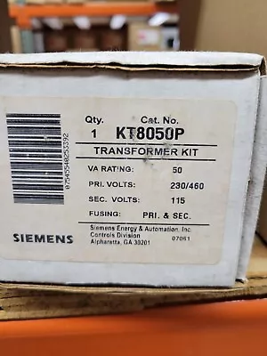 Buy Siemens  Kt8050p  Control Transformer 230/460-115v 50va Brand New In Box • 130$