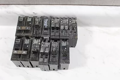 Buy 🎆Lot Of Used 11pcs Mixed 20A 30A Pole Breakers Siemens Square D Eaton🎆 • 34.99$