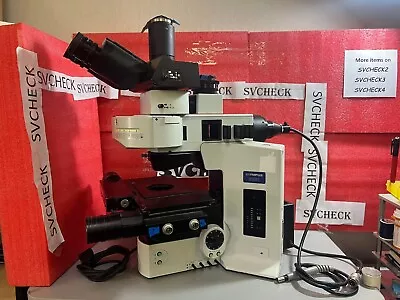 Buy OLYMPUS BX61 FLUORESCENCE MICROSCOPE W PRIOR MOTORIZED STAGE BX61TRF Controller • 5,999$