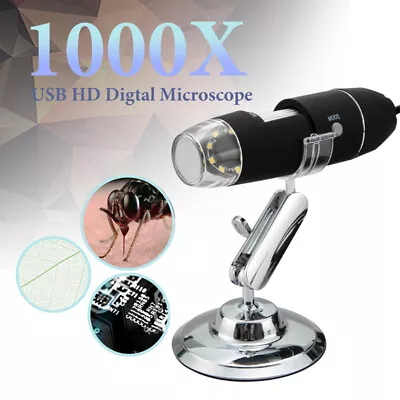 Buy 1000X Wire Microscope Camera Magnifier USB Digital For IPhone Android Mac Widows • 22.49$