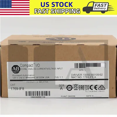 Buy New Factory Sealed AB 1769-IF8 CompactLogix 8 Pt Analog Input Module 1769IF8 • 888$