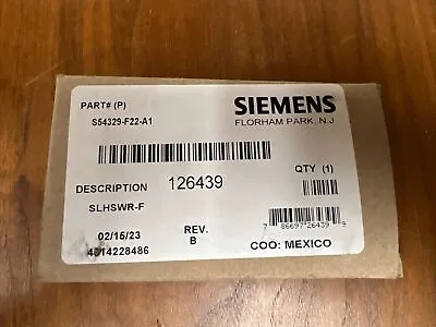Buy Siemens SLHSWR-F S54329-F22-A1 NIB Horn Strobe See Pics #B9 • 69.50$