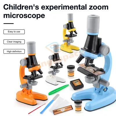 Buy Zoom Kids Microscope Biology Lab LED 1200x School Science Experiment Toys Gifts • 18.99$