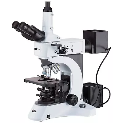 Buy Amscope 50X-1500X Trinocular Darkfield Metallurgical Microscope W/ Polarization • 3,901.99$