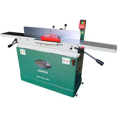 Buy Grizzly G0858 230V 8 X 76 Parallelogram Jointer Spiral Cutterhead Mobile Base • 2,936$
