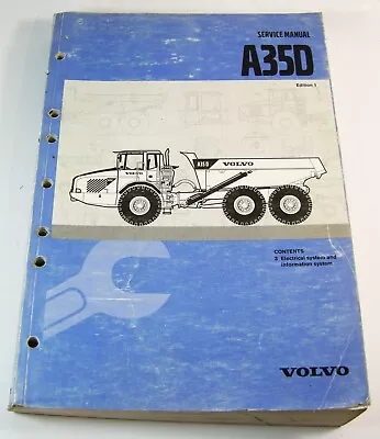 Buy VOLVO A35D Articulated Dump Quarry Truck Hauler Electrical Service Repair Manual • 165.88$