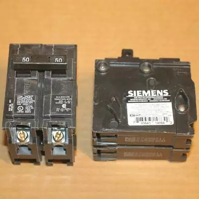 Buy One New ITE Siemens Q250 2 Pole 50 Amp Plug In Breaker Type QP • 19.94$