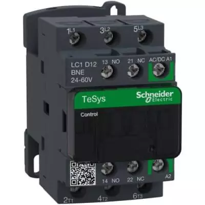 Buy Schneider Electric Lc1D12Bne Non-Reversing Contactor, 24-60V, 12A, 3P, Tesys De • 77.94$