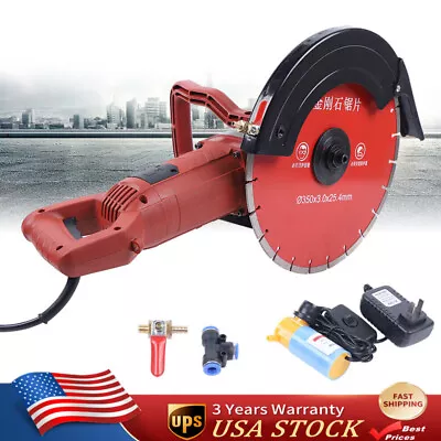 Buy 14  Electric Concrete Cut Off Saw Wet Dry Concrete Saw Cutter With Blade 3000W • 154.85$