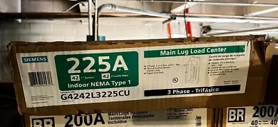 Buy Siemens Indoor Main Lug Load Center For 42 Inch 225A Circuit (Box With Lid Only) • 65$