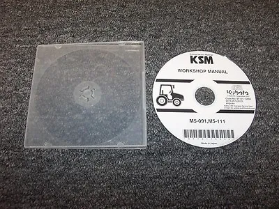 Buy Kubota M5-091 & M5-111 Tractor Workshop Shop Service Repair Manual CD • 90.30$