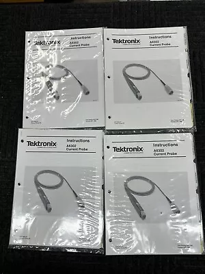 Buy Lot Of 4 Tektronix A6302 Current Probe Instruction Manual Brand New • 99.99$