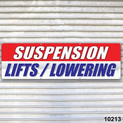 Buy Suspension Lifts / Lowering Banner Auto Repair Service Bay  • 49.95$