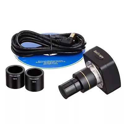 Buy AmScope 10MP USB Microscope Digital Camera W Streaming Videos + Software  • 289.99$