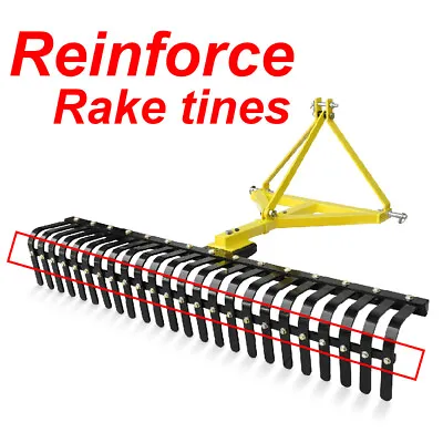 Buy 60'' 3 Point Landscape Rock Rake Fit For Category 1 Compact Tractors Loader • 609.99$