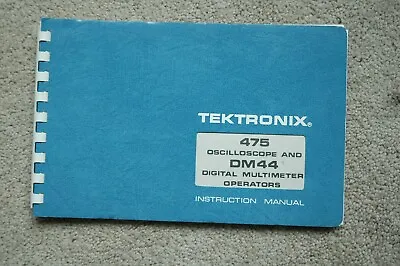 Buy Tektronix 475 DM44 Original User Manual, 070-2039-00 Paper Manual  • 19.99$