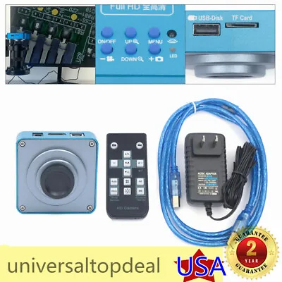 Buy Electronic HDMI Digital Video Microscope Camera USB C Mount Industrial Cameras • 104$
