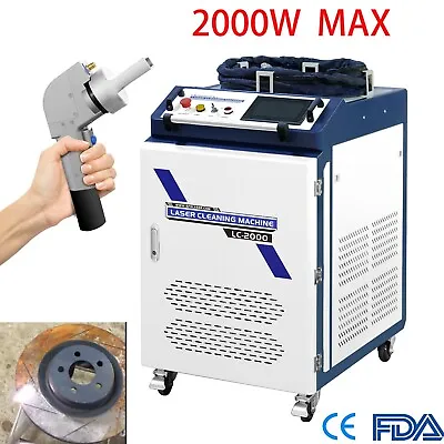Buy 2000W Laser Cleaner Rust Removal Laser Cleaning Machine Car Paint Stain Remover • 16,199$