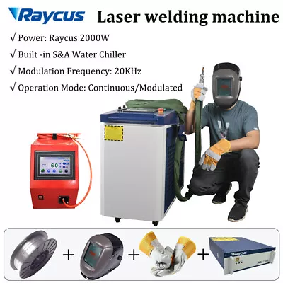Buy Raycus Handheld Laser Welder 1500W Laser Rust Remover Auto Wire Feeder Chiller • 5,999$
