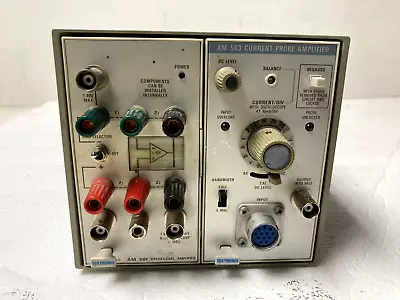 Buy Tektronix TM502A Chassis + AM501 & AM503 Current Probe Amplifier No Power Parts • 175$