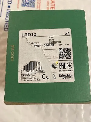 Buy Schneider Electric LRD12 TeSys 034680 5.5-8A Relay , Free Shipping!!! • 39.99$