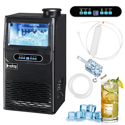 Buy 70Lbs/24H Commercial Ice Maker Undercounter Freestand Ice Cube Machine W/Scoop • 198.99$