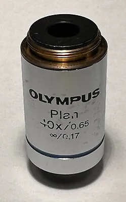 Buy Olympus Plan 40x / 0.65  ∞/0.17 Microscope Objective Lens For BX/CX, Japan • 63$