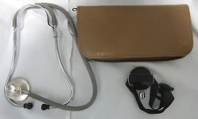 Buy Vintage Littmann Stethoscope By Cardioscopes RARE 1960's Black / Silver W Erka • 55$
