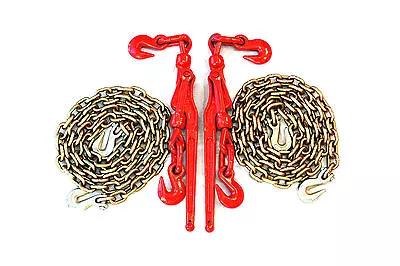 Buy 3/8  Transport Hauling Load Wrecker - (2) Lever Binders - (2) 10' Foot Chains • 186.99$