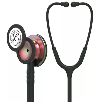 Buy 3M Littmann Classic III Monitoring Stethoscope 5870 All Black Rainbow ChestPiece • 28$