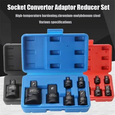 Buy Socket Convertor Adaptor Reducer Set 1/2 To 3/8 3/8 To 1/4 3/4 To 1/2 Impact • 37.99$