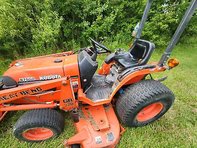 Buy Kubota B7500 Hst Hydrostatic 4wd Tractor W/ Loader, Mower, Plow, Disk, Boom More • 8,900$