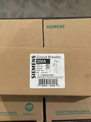 Buy New Siemens Qn2200 Circuit Breaker • 385$