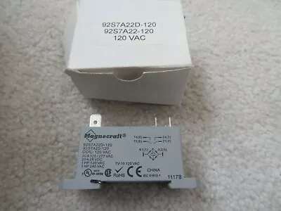 Buy  New / Used ??  Magnecraft 92S7A22D-120 Coil Relay 120v Schneider Electric • 14.99$