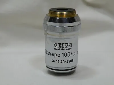 Buy Zeiss Plan APO 100x /1.3 Oil 160/-, TL Microscope Objective , Good Condition • 249.95$