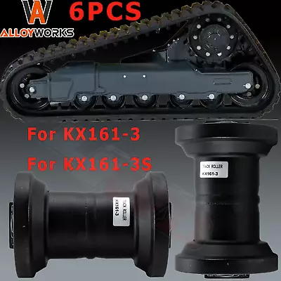 Buy 6PCS Track Roller Bottom Roller Fits Kubota KX161-3 KX161-3S KX161-3ST • 729$