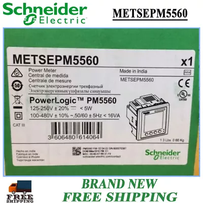 Buy SCHNEIDER ELECTRIC PowerLogic Power Meter METSEPM5560 Brand New METSEPM5560 • 842.99$